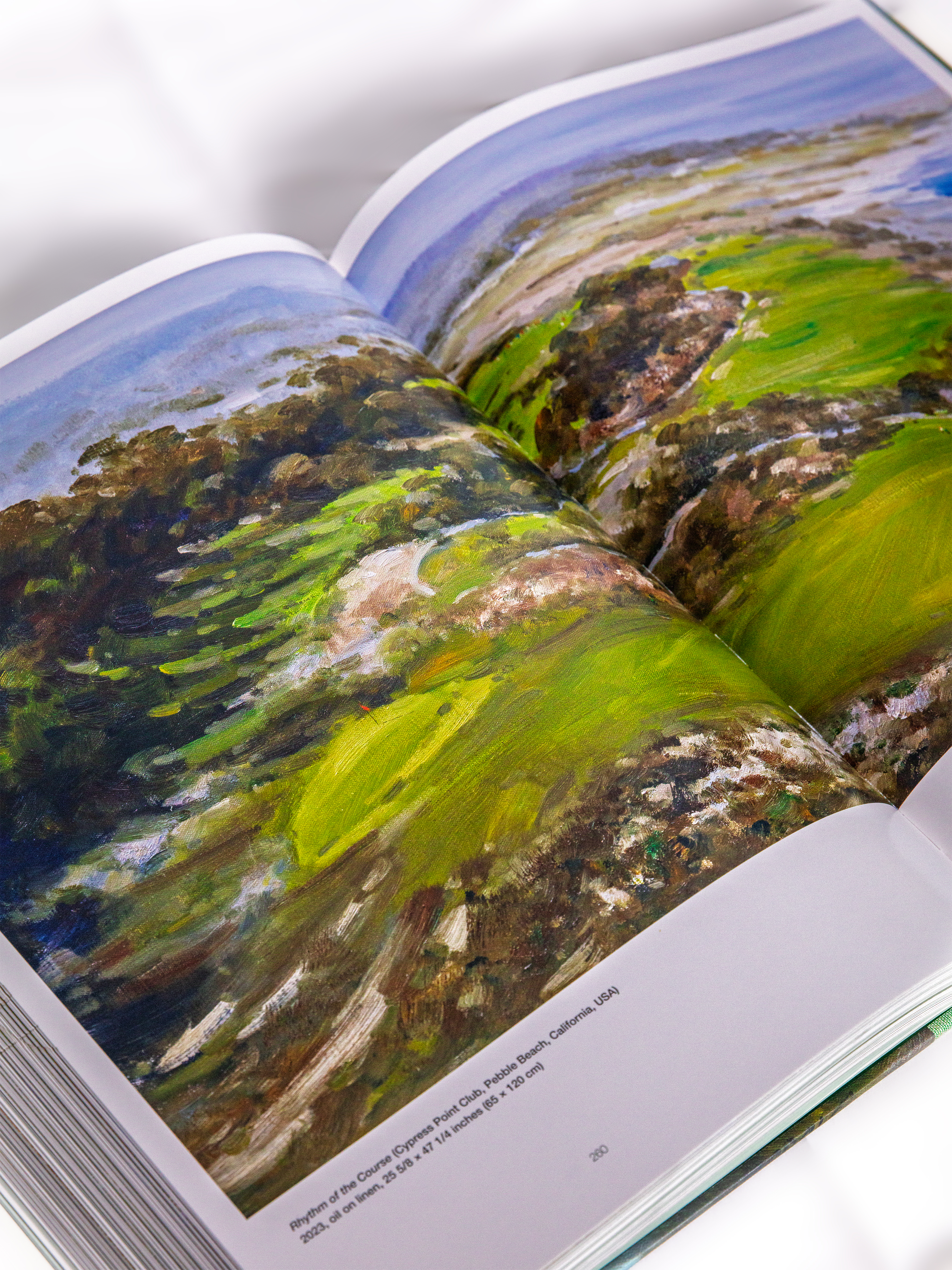 Open book landscape spread